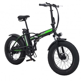 LDFANG Bike LDFANG 500W Fat Tire Electric Bicycle Beach 48v Lithium Battery Folding Mens Women's Ebike Black