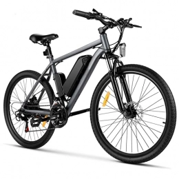 LDGS Bike LDGS ebike Electric Bike 250W / 350W for Adults, 21 Speeds Electric Mountain Bike Shifter E-Bike Front and Rear Disc Brake Bicycle (Size : Gray 26inch 350W)