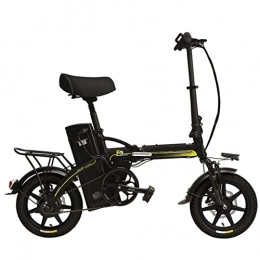 LDGS Bike LDGS ebike Electric Bike Folding for Adults 18.6 mph 400W Electric Bicycle 48V 23.4Ah Electric Bike, 5 Grade Assist 14 Inches Folding Ebike (Color : Gold)