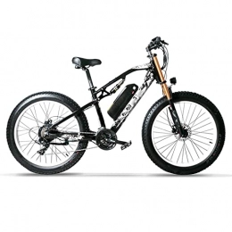 LDGS Electric Bike LDGS ebike Electric Bike for Adults 750W Motor 4.0 Fat Tire Beach Electric Bicycle 48V 17Ah Lithium Battery Ebike Bicycle (Color : Black white)