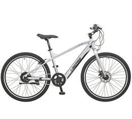 Lectro Adventurer 26” Wheel Electric Bike Silver, Mountain Bike, eBike, Super Lightweight Electric Bike for Adults, Unisex Electric Bike 36V, 7Ah Battery, 15.5mph Commuter Bike, Disk Brakes