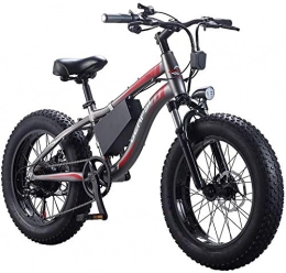 LEFJDNGB Bike LEFJDNGB Electric snowmobile 20 inch bicycle big tire 36V / 10AH detachable lithium battery maximum speed 25KM front and rear disc brakes 7 speed LED lighting road cruiser