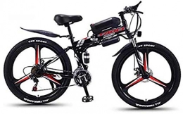 Leifeng Tower Electric Bike Leifeng Tower High-speed 26'' Electric Bike Foldable Mountain Bicycle for Adults 36V 350W 13AH Removable Lithium-Ion Battery E-Bike Fat Tire Double Disc Brakes LED Light