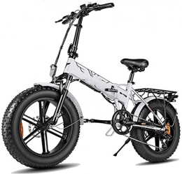 Leifeng Tower Electric Bike Leifeng Tower High-speed 500w Folding Electric Bike Adult Mountain E Bike with 48v12.5a Lithium Battery Electric Bicycle 7-speed Gear Shifts with Electric Lock Fast Battery Charger (Color : White)