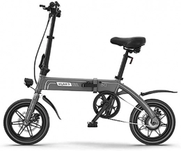 Leifeng Tower Electric Bike Leifeng Tower High-speed Electric Bike, Folding Electric Bicycle for Adults, Commute Ebike with 250W Motor, Max Speed 25 Km / H, 3 Work Modes, Front And Rear Disc Brake (Color : Grey, Size : 130KM)