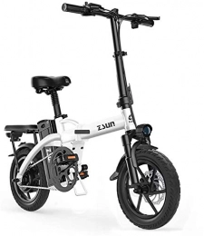 Leifeng Tower Bike Leifeng Tower High-speed Fast Electric Bikes for Adults Electric Bike for Adults 48V Urban Commuter Folding E-bike Folding Electric Bicycle Max Speed 25 Km / h Load Capacity 150 Kg (Color : White)