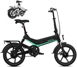 Leifeng Tower Electric Bike Leifeng Tower High-speed Folding Electric Bike For Adults, Lightweight Magnesium Alloy Frame Foldable E-Bike With LCD Screen, 250W Motor, 36V 7.8Ah Battery, 25KM / h (Color : Black)