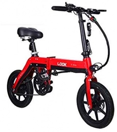 Leifeng Tower Bike Leifeng Tower High-speed Outdoor Electric Bike, Folding Electric Bicycle for Adults 250W Motor 36V Urban Commuter Folding E-bike City Bicycle Max Speed 25 Km / h Load Capacity 120 Kg (Color : Red)