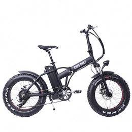 LFANH 20 Inch Folding Electric Snow Bike Electric Bike, City Bike with 500W Motor, 48V 10.4Ah Battery, Mountain Bike Fat Bike, Pedal Assist Bicycle for Adult Unisex