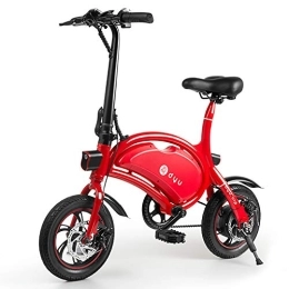 LFANH Bike LFANH Folding Electric Bike, 12"Adult Bike, Speed Up To 25Km / H, 36V 10Ah Battery, Electric Bikes with Pedal, City E-Bike for Adult Unisex Commuter Bike, Red