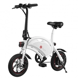LFANH Electric Bike LFANH Folding Electric Bike, 12"Adult Bike, Speed Up To 25Km / H, 36V 10Ah Battery, Electric Bikes with Pedal, City E-Bike for Adult Unisex Commuter Bike, White