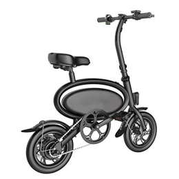Asnails Bike Lightweight And Aluminum Folding Electric Bicycle with Pedals, Power Assist, And 350W 36V Lithium Ion Battery, View Real-Time Motion Track APP, Folding Size 102X29X75CM, Black, L