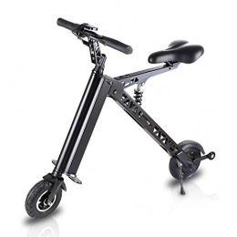 LINGZE Electric Bike LINGZE Electric Bike Foldable, Battery 36V 7.2Ah, Maximum Speed 20km / h Mileage10miles with Double Braking System Motor 350W, Black