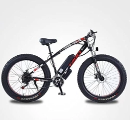 JUDIG Electric Bike Lithium Battery Bicycle Variable Speed Assist Long-endurance Snowmobile Adult Mountain Bike (Black)