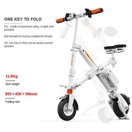 LIULL AIRWHEEL E6 Electric Bike With Lithium Rechargeable Battery Foldable Lightweight E-Bike