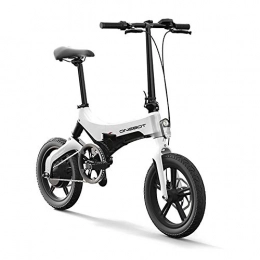 Lixada  Lixada 16 Inch Folding Electric Bicycle Power Assist Moped Electric Bike E-Bike 250W Motor and Dual Disc Brakes