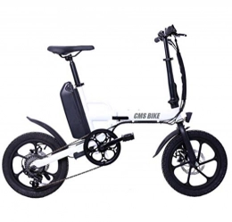LIXUE Bike LIXUE 350W Electric Bicycle with Removable 36V 13AH Lithium-Ion Battery, 16" Off-Road Wheels Premium Full Suspension and 6 speed gear, White