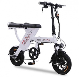 LIXUE Bike LIXUE City Electric Bicycle Bike, Electric Commute Bicycle Ebike with 350W Motor and 48V 8Ah Lithium Battery, Three Modes (up to 25 km / h), White