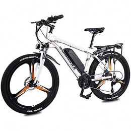 LJ  LJ Adult Electric Bike, 26 inch Electric Mountain Bike, 8Ah Lithium Battery 36V / 350W 27 Variable Speed Boost Bike, for Outdoor Cycling, Gray Green, 10Ah, 10AH