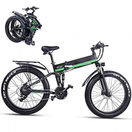 LJYY Electric Bike LJYY Folding Electric Mountain Bike for Adults, 26Inch E-bike for Adult, 48V 1000W High Speed Ebike 12.8 AH Removable Lithium Battery Travel Assisted Electric Bike Fat Tire Fold up Bike