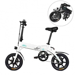LK-HOME Electric Bike LK-HOME Foldable Electric Bike, Lightweight 14-Inch E-Bike with 10.4 Ah Lithium Battery, City Bicycle with Max Speed 25 Km / H, with 3 Riding Modes