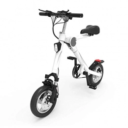 LKLKLK Electric Bike LKLKLK Electric Scooter Foldable E-Bike with LED Lighting, Double Brake, Commuters, For Adults
