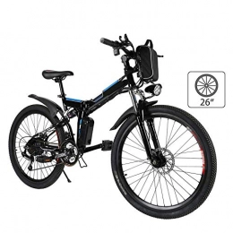 LKLKLK Bike LKLKLKLK 26" Electric Mountain Bike With Detachable Lithium Ion Battery (36V, 250W) With High Capacity, 21 Speed Gear For Electric Bikes For Adults And Three Working Modes Blue