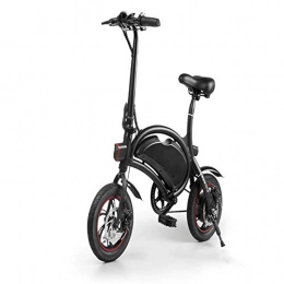 LLDKA Electric Bike, Foldable Bike with 250W Brushless Motor, App Support, 12 Inch Wheel Max Speed 25 km/h E-Bike for Adults and Commuters,Black