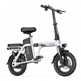 LOMJK Electric Bike LOMJK Electric Mountain Bike, 400W Chainless Electric Folding Electric Bicycle, Equipped With Detachable Adult 48V 20Ah Lithium-ion Battery