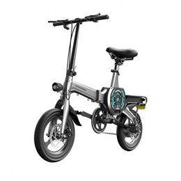 LOMJK Bike LOMJK Folding electric bicycle, 14-inch 300W motor 36V 10.4Ah smart APP electric bicycle pedal assist adult bicycle youth outdoor riding travel (Size : 60KM)