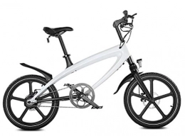 LOO LA Bike LOO LA 20 Inch Electric Bike, Electric Bikes For Adults With Built-In 5.8ah Battery Electric Bicycle With Mechanical disc brake For Sports Outdoor Cycling Work Out And Commuting, White