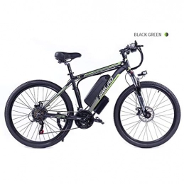 LOO LA Bike LOO LA 26'' Electric Bikes for Adult Cruise mode, 350w 48v 10ah Removable Lithium-Ion Battery Mountain Ebike, Range Of Mileage 30-50km, 21 Speed Gear Three Working Modes, dark green