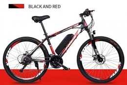 LOO LA Electric Bike LOO LA Electric mountain bike, 26-inch hybrid bicycle (36V10Ah) 27 speed Front and rear dual disc brakes, up to 35KM / H Three Working Modes, Black