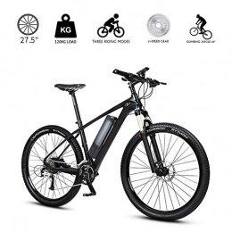 LOO LA Bike LOO LA Electric Mountain Bike Aerospace grade carbon fiber frame, 27.5" E-bike Citybike Commuter Bike with 40w 36v 10ah Removable Lithium Battery, 27 Speed Gear