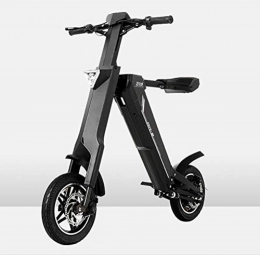 LOO LA Electric Bike LOO LA Folding Electric Bike - Portable Easy to Store in Caravan, Motor Home, Boat. Short Charge Lithium-Ion Battery One-click smart folding Teenagers Outdoor Fitness City Commuting, Black