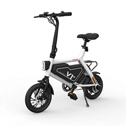 LOVE-HOME Bike LOVE-HOME 12 Inches Folding Electric Bikes, Foldable Portable Intelligent Lightweight Power E-Bikes Bicycles Motorcycle 3 Modes, White