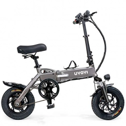 LOVE-HOME Bike LOVE-HOME Folding Electric Bike Bicycle, Lightweight Mini Scooter E-Bike with Lithium Battery 250W / 48V for Adults Teenagers Commuters, 12Inch Gray