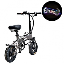LOVOE Bike LOVOE Adults Unisex Electric Bike, Smart Meter Powerful Foldable Bicycle Quadruple Shock Absorption Hidden Battery Easy To Store Electric Bicycle Adults E-Bike