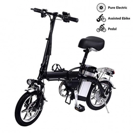 LP-LLL Electric Scooters - Lamtwheel Folding City Electric Bicycle Bike, Ebike Electric Bicycle with 350W Brushless Motor and 48V 10Ah Lithium Battery, Three Modes up to 35 km/h