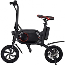 LPsweet Bike LPsweet Folding Electric Bike, Aluminum Alloy Frame Non-Slip Explosion Proof Light Folding City Bicycle Lithium Battery Bike Outdoors Adventure, Red