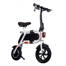 LPsweet Electric Bike LPsweet Folding Electric Bike, Mini Electric Bicycle Adult Two-Wheel Mini Pedal Electric Car with LED Lighting Lithium Battery Bike Outdoors Adventure
