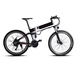 LQH Bike LQH Electric bicycles, 48V 500W mountain bike 21 speed 26 inches, with removable new energy lithium battery (Color : 500WBlack) (Color : 500wblack)