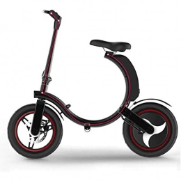 LQRYJDZ Bike LQRYJDZ Adult Foldable Electric Bike, 36V 6AH Lithium Battery, 300W Aluminum Alloy Electric Bikes, 14 Inch