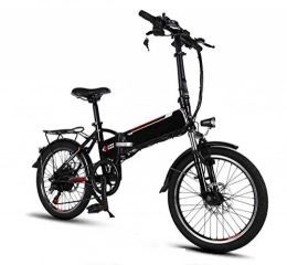 lquide Electric Bike LQUIDE Folding electric bicycle mini size Aviation aluminum alloy 20 inch 20kg Lithium battery 3 models switch