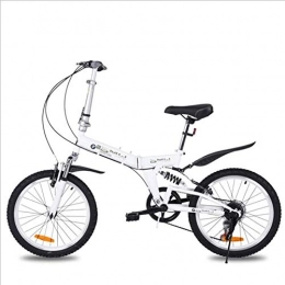 lquide Electric Bike LQUIDE Folding Portable Mountain Bicycle 20-Inch Variable Speed Rear Suspension Urban Unisex-Adult Student Bike Spoke Wheeled