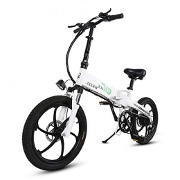LSM Bike LSM Folding Electric Bike for Adults, 20" Electric Bicycle / Commute Ebike with 350W Motor, 48V 10Ah Battery, Professional 5 Speed Transmission Gears