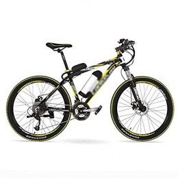 LUO Electric Bike LUO Electric Bike, 500W 48V 10Ah Electric Assisted Bicycle, 26" Big Power Mountain Bike, 27 Speeds, 30~40Km / H, Suspension Fork, Disc Brake, Black Yellow