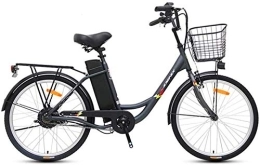 Generic Bike Luxury Electric Bike Adult Commuter Electric Bike, 250W Motor 24 Inch Urban Retro Electric Bike 36V 10.4AH Removable Battery with LED Display