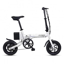 Luyuan Electric Bike Luyuan Folding Electric Bicycle 12 Inch Smart Battery Car Small Lithium Battery 15.6AH Bicycle, Pure Electric Battery Life 70-80km (Color : BLUE, Size : 126 * 55 * 92CM)