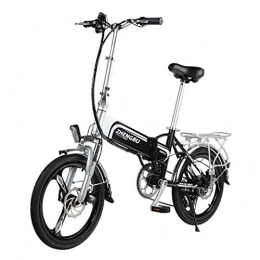 Luyuan Bike Luyuan Folding Electric Bicycle Lithium Battery Moped Mini Adult Battery Car For Men And Women Small Electric Car, Battery Life 50-60km (Color : BLACK, Size : 122 * 36 * 96CM)